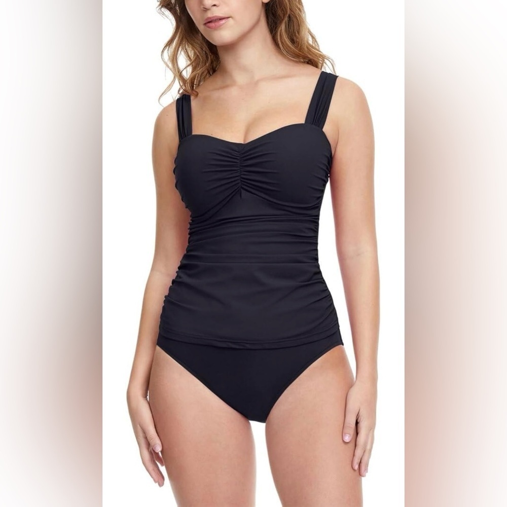 Profile by Gottex Women's Standard Sweetheart Cup Sized Tankini Top Swimsuit